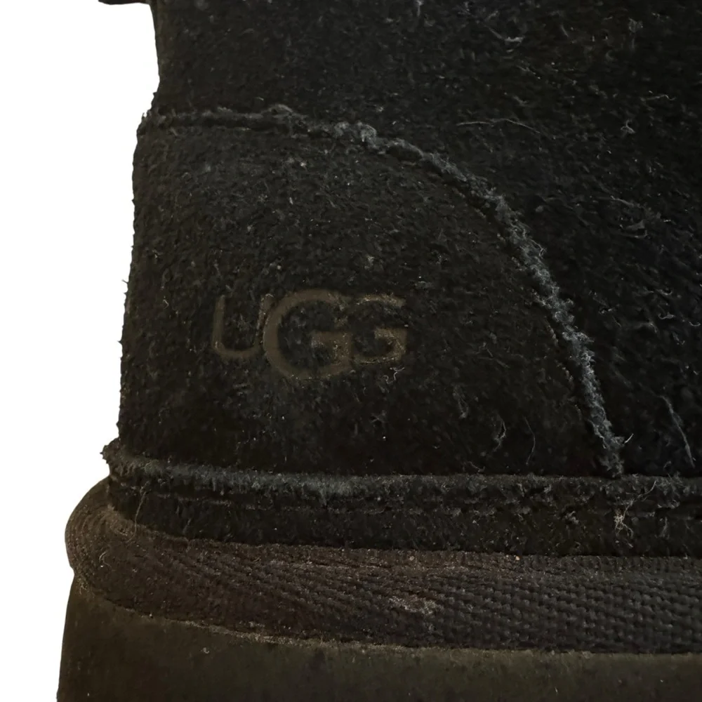 UGG Neumel Black Suede Shearling Lined Chukka Boots - Men’s Size 9 - Picture 8 of 9